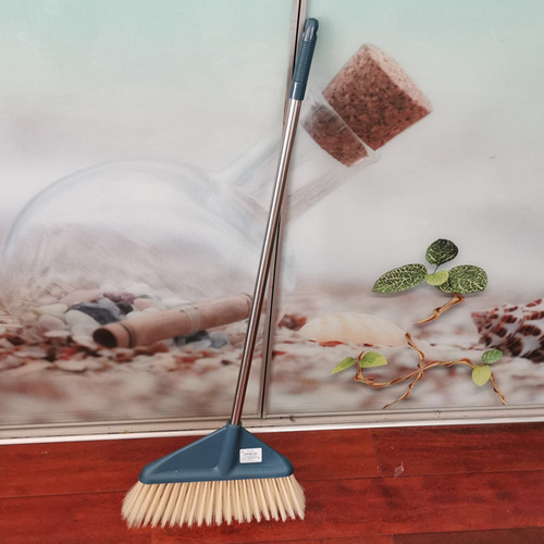 Manufacturer plastic broom dust removal broom long handle sanitation broom household single broom extended soft bristle broom wholesale