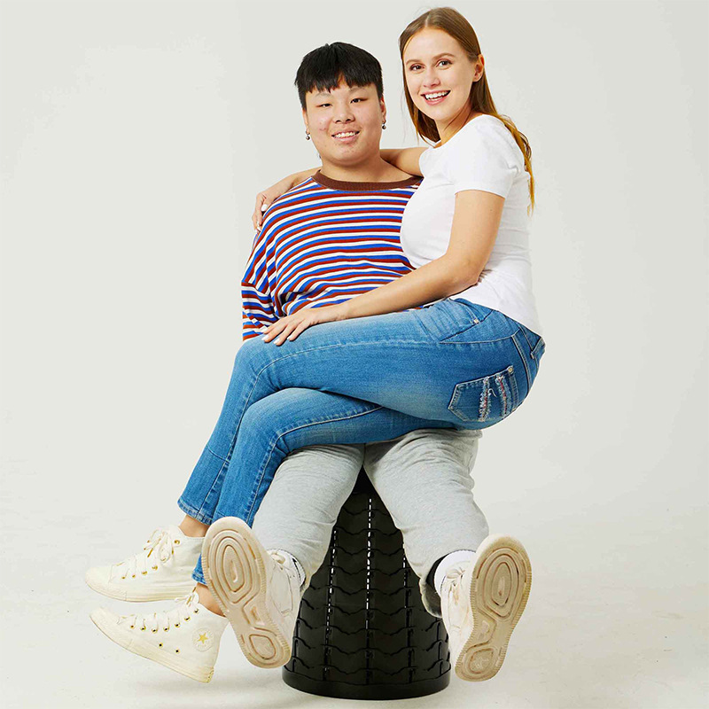 Inodoro portátil plegable multifuncional para camping o coche, diseño engrosado y fácil de almacenar