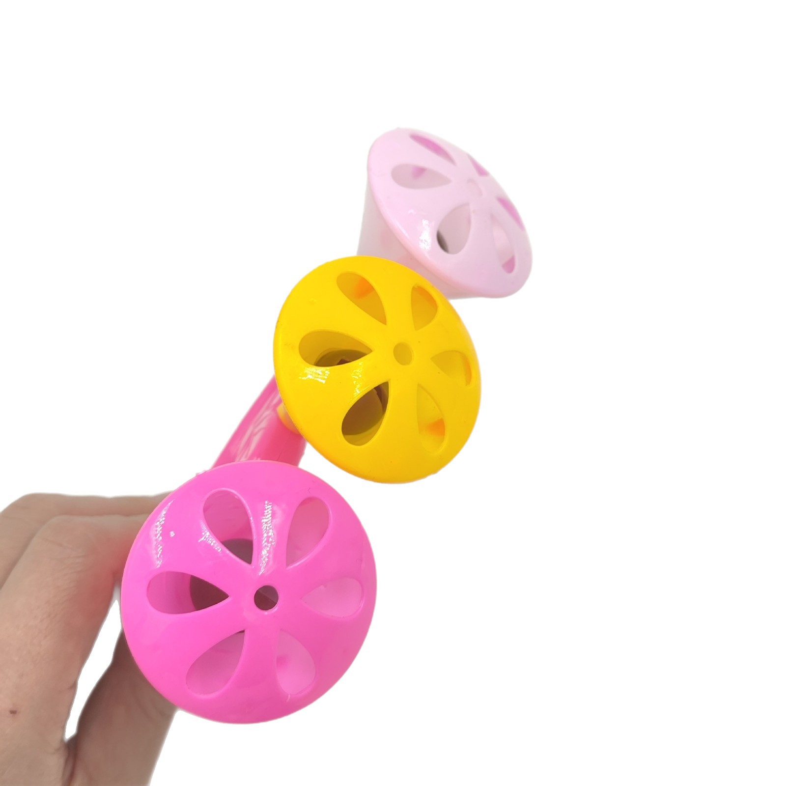 Juguetes de campana infantil tricolor campana de mano infantil juegos de campana infantil desarrollo inteligente