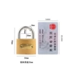 50 imitation copper single locks with 3 keys (single open words/1 box 10, 120 boxes)