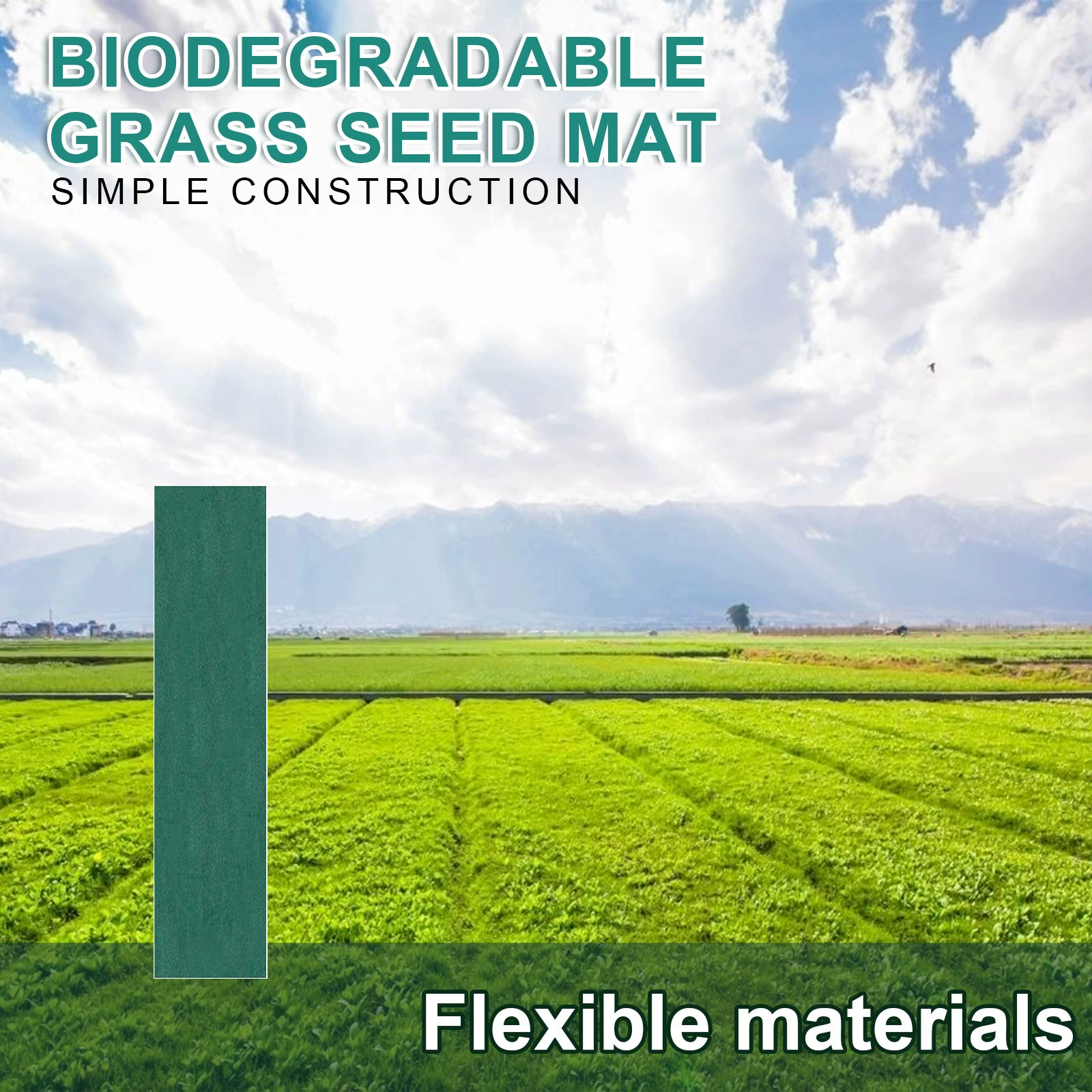 Yegbong садоводческое экологическое одеяло биоразлагаемый коврик для семян садоводческое экологическое одеяло нетканый ковер из семян травы