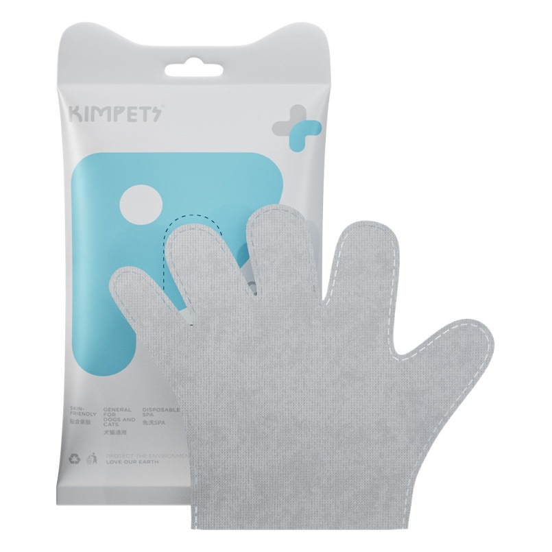 Guantes desechables para mascotas gato perro depilación desodorante toallitas de baño limpieza en seco suministros de limpieza no tejidos