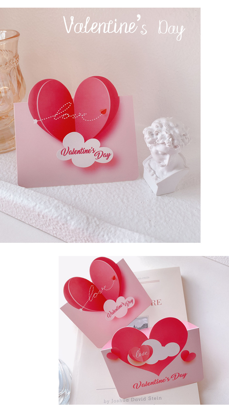 Valentine's Day Simple Style Heart Shape Paper Daily Party Card display picture 2