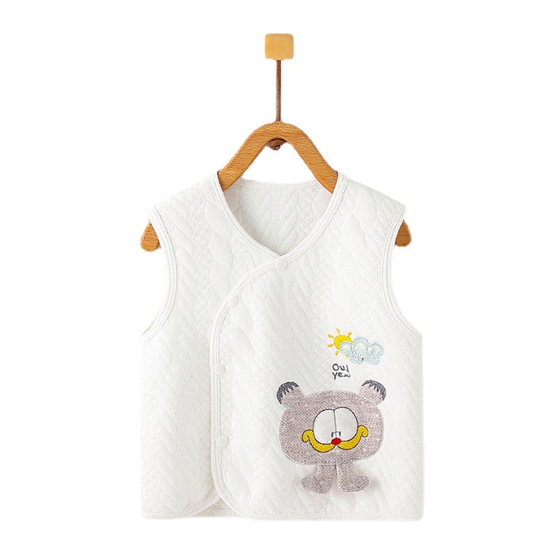 Chaleco para niños otoño e invierno Bebé acolchado chaleco cálido niños y niñas estilo occidental ropa exterior chaleco ropa de otoño ropa de bebé