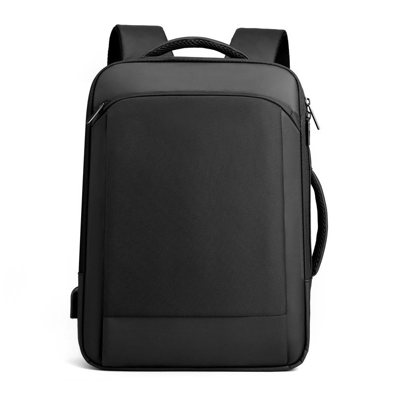 Nueva mochila de negocios simple transfronteriza versátil bolsa de computadora portátil de viaje multi-capas para hombres bolso USB
