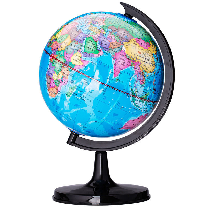 Deli 3031/3032 escritorio mini Globe los estudiantes de educación temprana usan la enseñanza de Office para demostrar la geografía