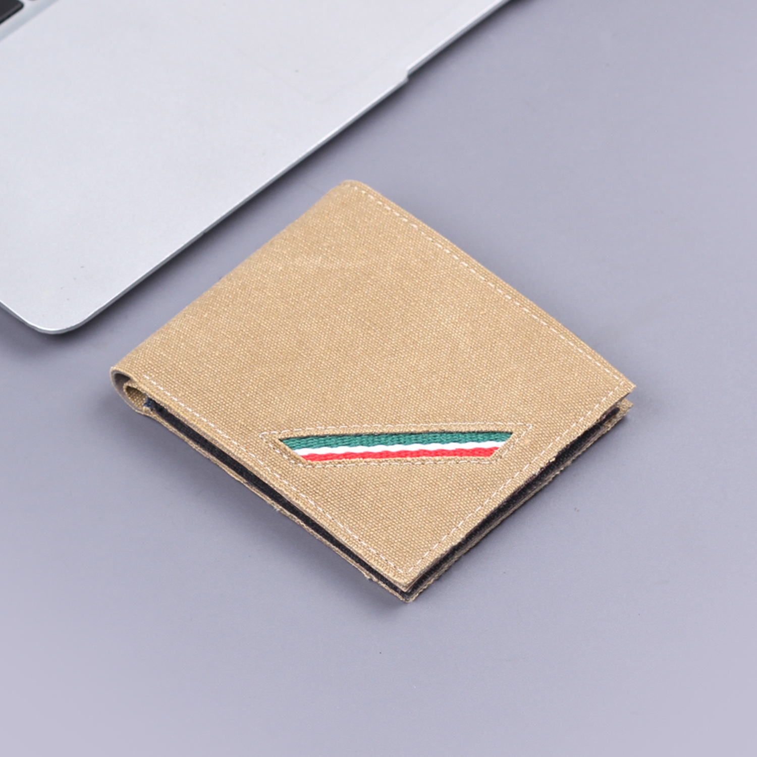 Cartera de lona corta, bolsa de tarjetas para hombres, cartera de hombres, cartera de jeans para hombres, bolsas de dólares al por mayor.