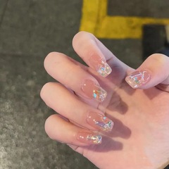 Wen Spirit Wearable Nail Polish, Whitening Fairy Nail Sticker, Aurora Diamond Glitter Nail Art, Flashy False Nail Sticker, Nail Art Sticker