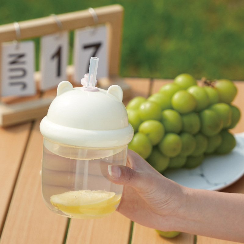 Children's Big Belly Cup New 2025 Portable High-Looking Straw Cup Mini Water Cup Portable Cup Milk Dundun Cup