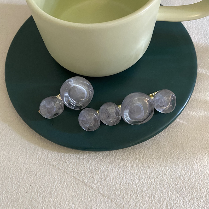 Fermaglio capelli vintage coreano con perline rotonde estate_voghion.com