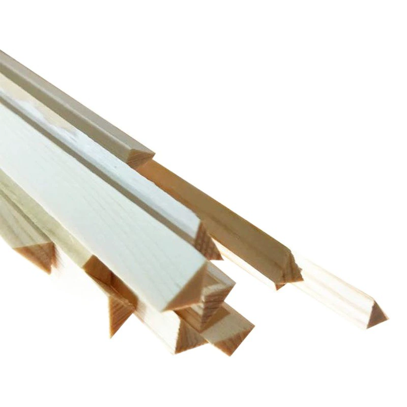 Павловния сосна равнобедренная треугольная деревянная полоса DIY модель прессованное окно деревянная полоса реквизит для стрельбы декоративные линии