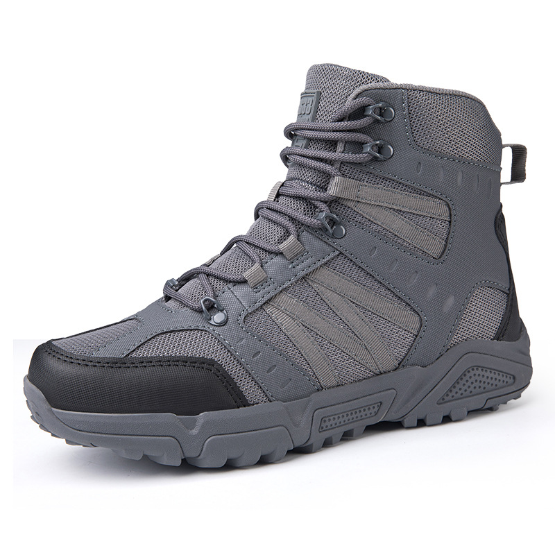 Botas militares de venta directa de fábrica de talla grande transfronterizas, botas tácticas, botas para hombres y mujeres, botas de senderismo, zapatos de camping al aire libre resistentes al desgaste