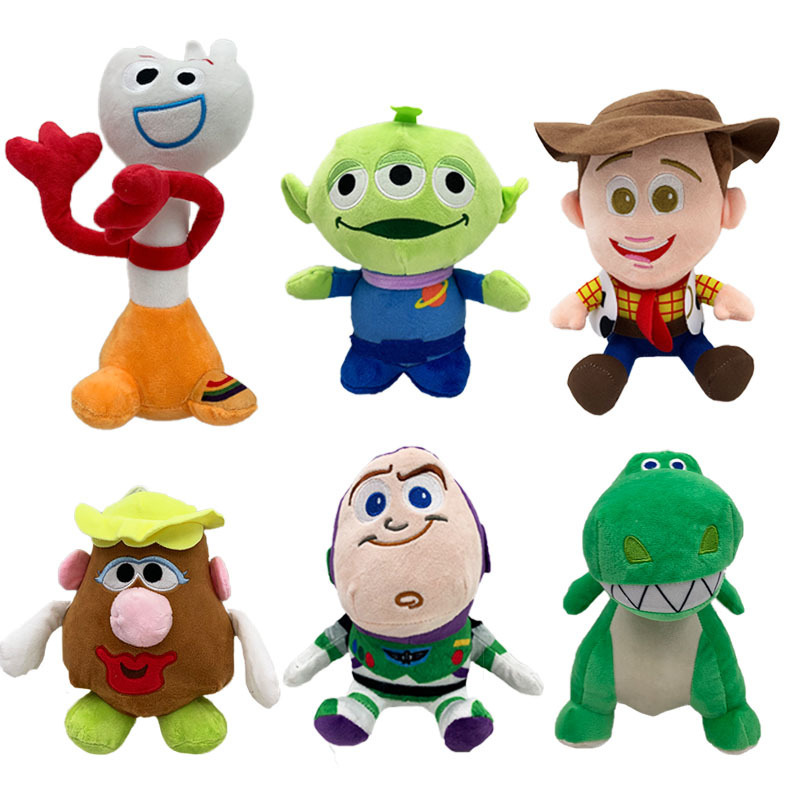 Cross-border New Spot Toy Story 4 Plush Doll Woody Bass Forked Dinosaur Lightyear Doll Pendant