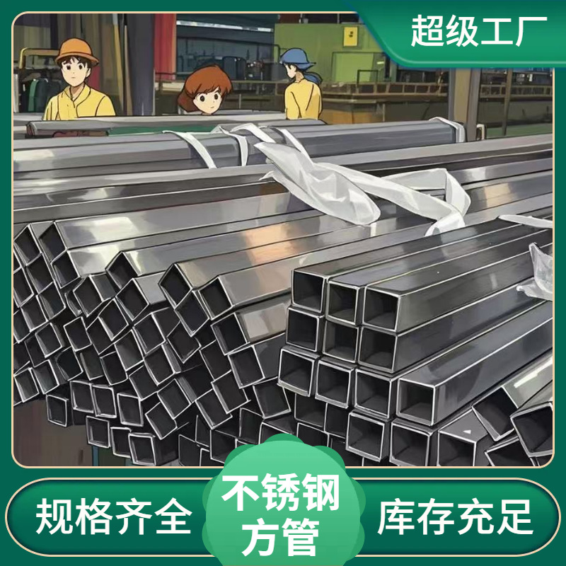 福建南平304不锈钢方管 厂家批发 光亮薄壁厚壁不锈钢矩形管