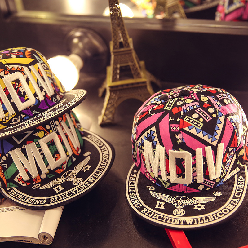 Baseball Cap For Kids With Letter Embroidery And Flat Brim Style_voghion.com