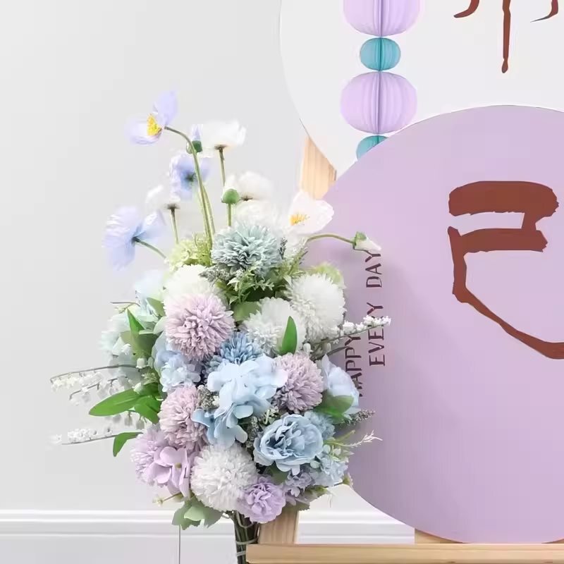 紫色のホテルの結婚式の部屋のレイアウト KT ボードウェルカムカード結婚式の婚約バナー吊り布ドレッシングガウン写真の背景壁|undefined