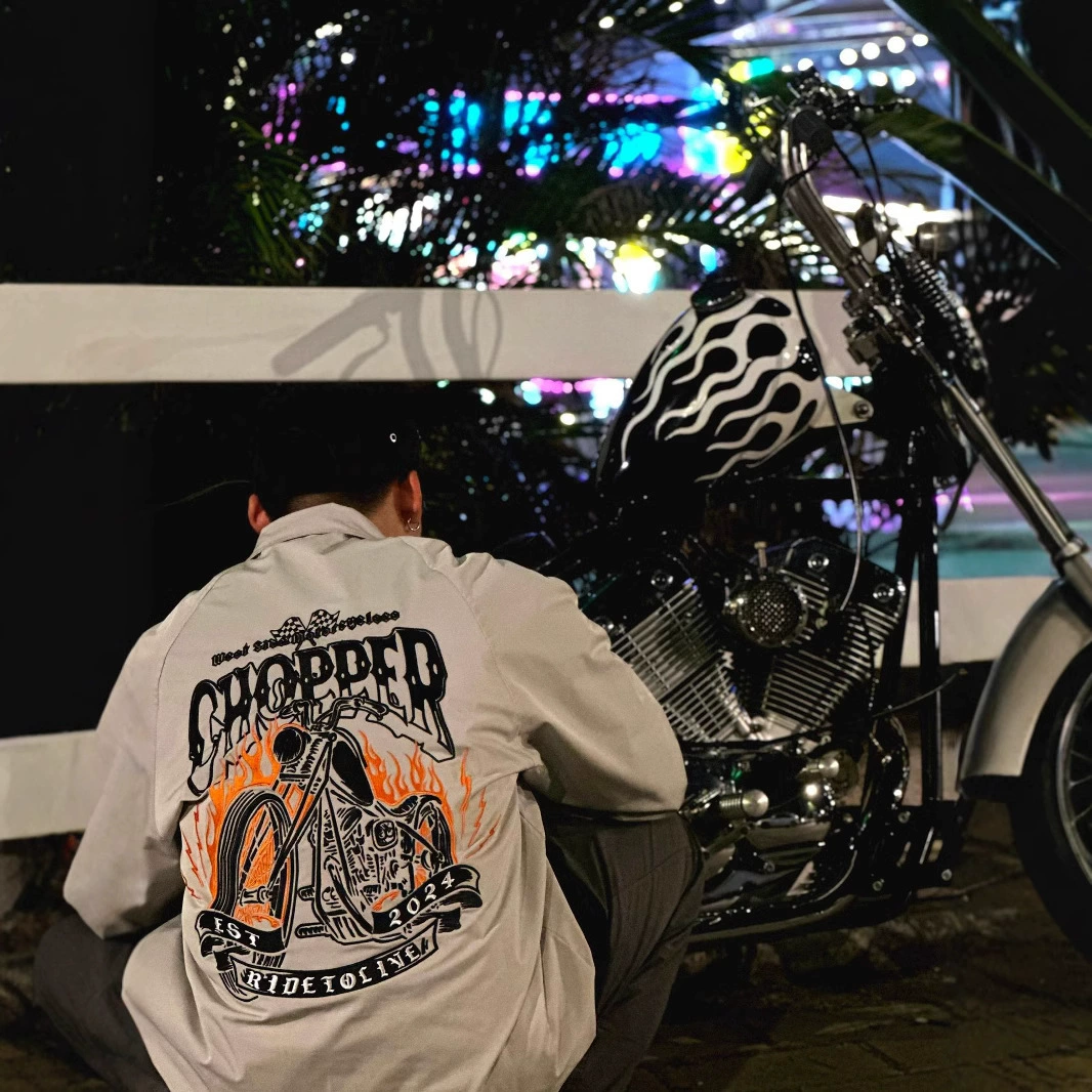 Американский ретро Chopper локомотив chicano стиль тяжелой промышленности