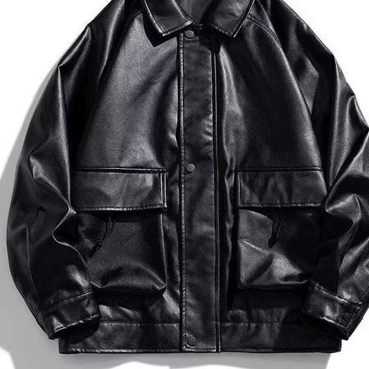 Autumn polyurethane jacket, American style