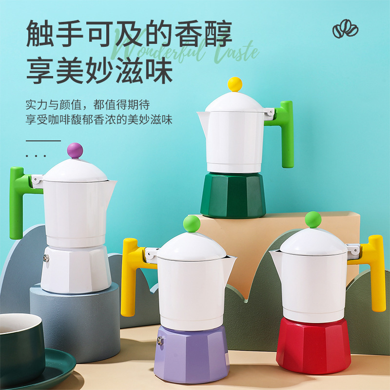 Designer Union Italian Classic Coffee Pot Vintage Moka Pot Art High Quality Coffee Moka Pot Designer Union Italian Classic Coffee Pot Vintage Moka Pot Art High Quality Coffee Moka Pot