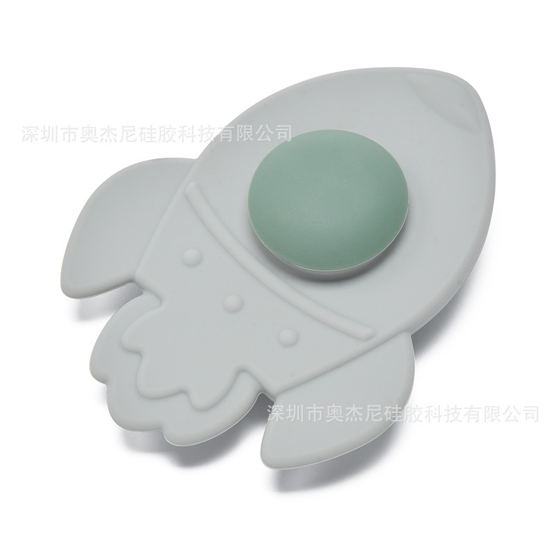 亚马逊现货批发吸盘转转乐玩具婴幼儿旋转陀螺硅胶尾翅火箭转转乐|undefined