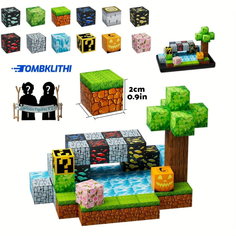 2025 Cross-Border New Kids Block Toys Action F Boys and Girls World Building Set