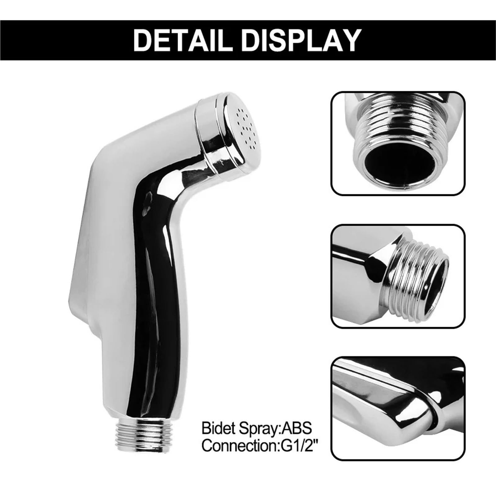 Cross-Border Hot-Selling Bidet Spray Gun Set with Pressure-Boosting Toilet Attachment, Hose Base, Abs Bathroom Cleaning and Rinsing