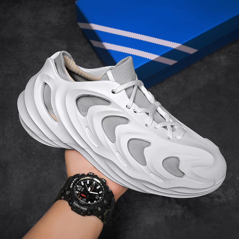 Papá zapatos hombres 2024 nuevos zapatos de coco deportivos transpirables primavera y verano calcetines de tendencia zapatos para correr