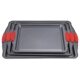 Cross-border in stock high temperature non-stick carbon steel household oven with handle rectangular baking biscuit cake baking tray