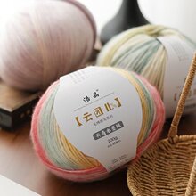 �ƾ�녈Fƽ��u׃ɫ��ë��200g�ֹ�diy�����h�ë����̺������