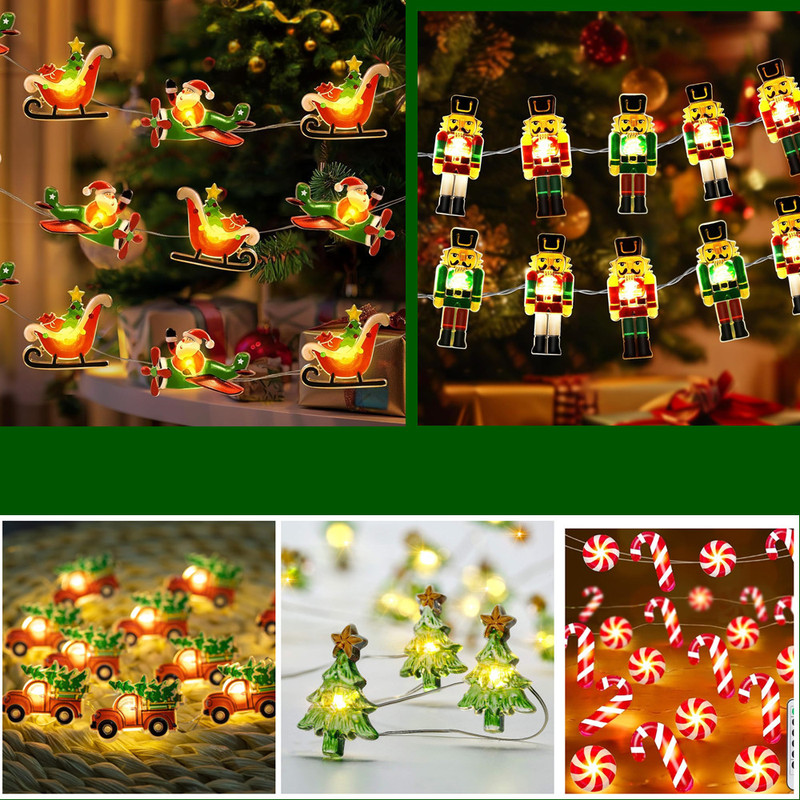 New Led Copper Wire Lights Soldier Christmas Decoration Light String Dachshund Nutcracker Christmas Tree Shaped Lights New Led Copper Wire Lights Soldier Christmas Decoration Light String Dachshund Nutcracker Christmas Tree Shaped Lights
