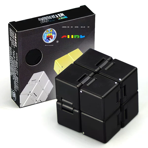 [Unlimited Rubik's Cube] Stress Reduction Relief Creative Stress Reduction Toy Luminous Blue Green Folding Infinite Cube