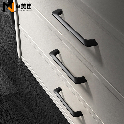 High-end cabinet door handle Nordic style light luxury cabinet door handle modern simple kitchen cabinet door drawer single hole handle