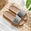 Slide, slippers, summer non-slip straw ethnic footwear for beloved platform indoor, ethnic style