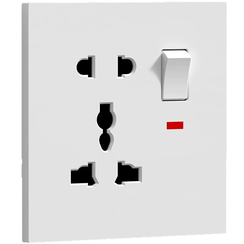 Открытая многовходная пяти孔 USB пяти孔 розетка с подсветкой и выключателем 13A многофункциональная электрическая панель британский стандарт тысяча-сидячая лампа