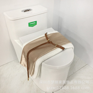 Modern Simple Model Room Bathroom Toilet Cover Decoration Toilet Decoration Aromatherapy Bath Towel Towel Combination Bathroom Props