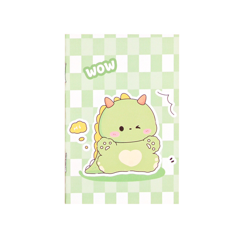 Mini cuaderno de estilo ins, cuaderno inspirador engrosado, cuaderno de línea horizontal lindo de dibujos animados portátil, libro de uñas de caballo de recompensa