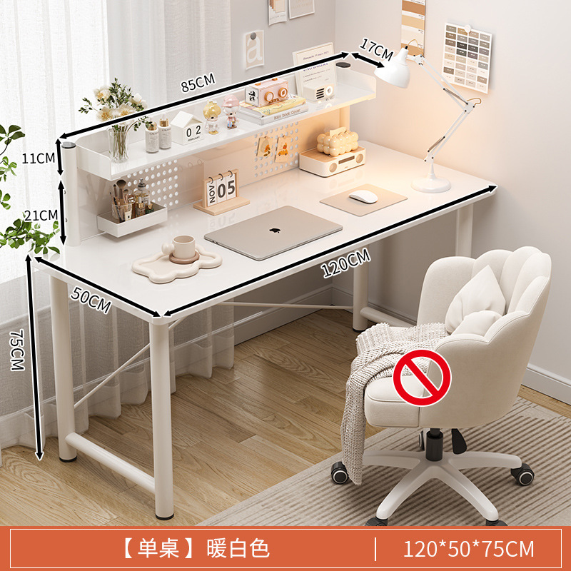 Escritorio de la computadora escritorio estantería escritorio integrado dormitorio hogar Escritorio de oficina individual Workbench estudiante estudio Escritorio