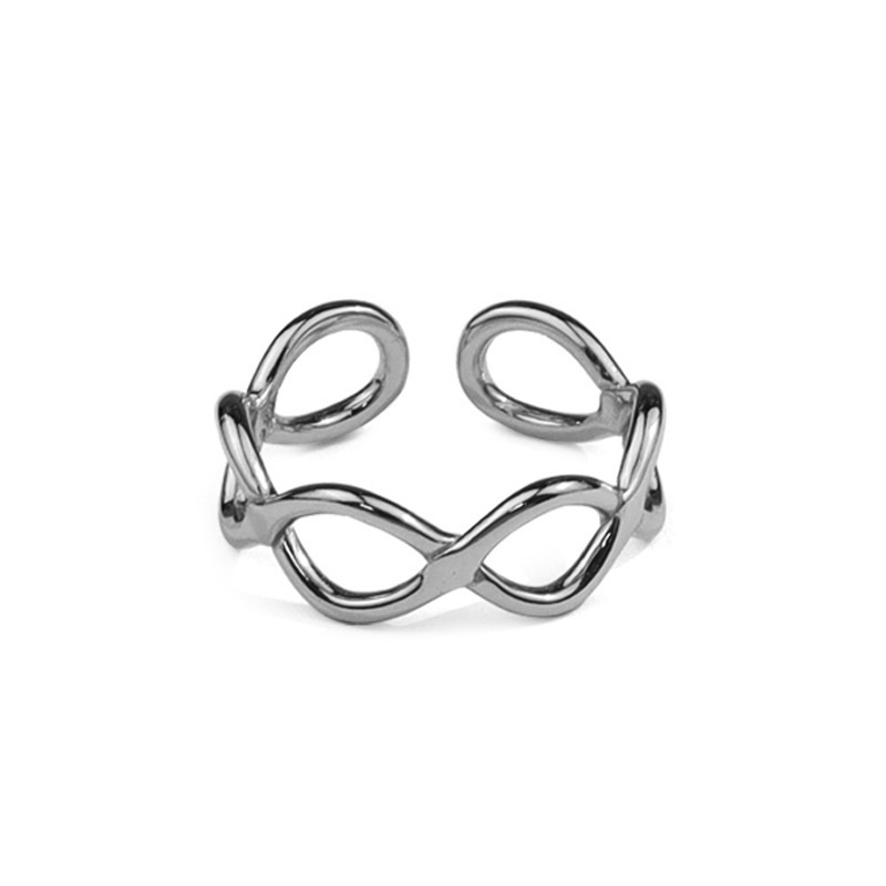 Korean personality hollow ring niche design sense geometric open ringpicture4