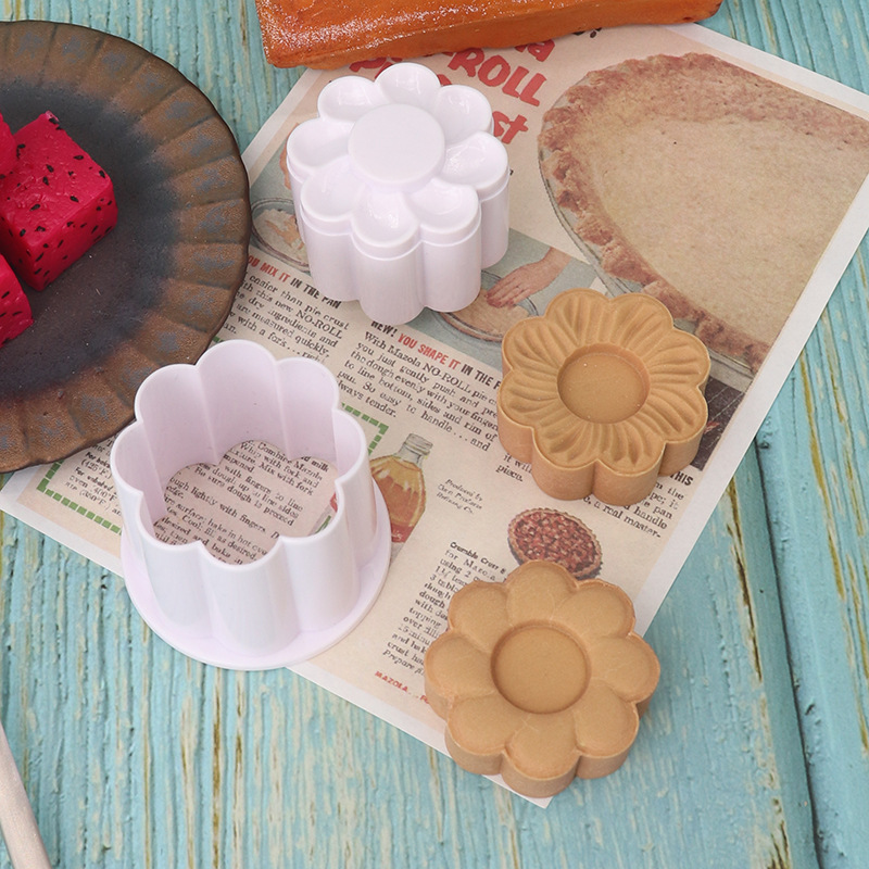 Nuevo molde de corte de impresión a doble cara molde de flores extraíble pastel galleta fondant molde hogar cocina hornear
