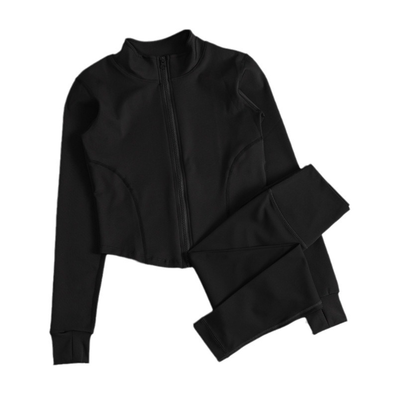 프로페셔널 러닝 스포츠 필라테스 요가 슈트 짐 재킷 여성 가을 ??겨울 타이트 속건성 상의 긴팔