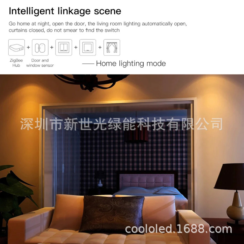 En stock Graffiti Yilian Smart zigbee sensor magnético de puerta zigbee sensor inteligente de puertas y ventanas tuya