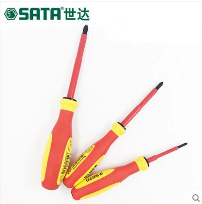 G серия Sata/ с трехцветной рукояткой крестовая изоляционная отвертка 61211/61212/61213/61214