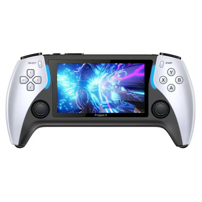 Nuevo producto transfronterizo de comercio exterior PROJECTX consola de juegos portátil soporta PS1 salida de alta definición de arcade doble juego