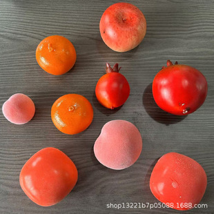 Simulation fruit model pomegranate persimmon orange foam fruit model wholesale accessories peach in stock wholesale