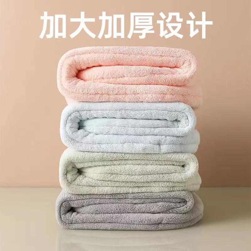 二重の髪の帽子の女性は厚いサンゴの絨毯の柔らかい吸水のシャワーの帽子を厚くして髪の毛を拭きます。|undefined