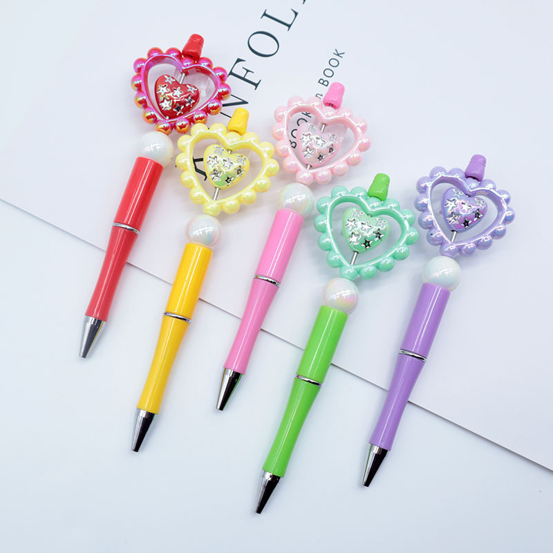 UV color love beaded rotating pen DIY creative stress-reducing…