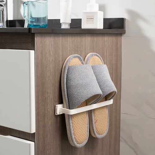 Multifunctional towel rack telescopic storage rack gap hanger removable push-pull storage hook wall-mounted slipper rack