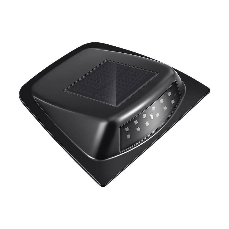 LED solar de techo de automóvil imitación de luz de cubierta de radar láser decoración general anti-colisión trasera advertencia de explosión flash luz piloto