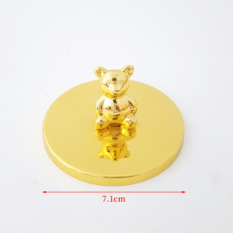 Luz casa de lujo cubierta de metal accesorios de elevación ciervos Cisne elefante animal decoración aromaterapia cubierta Candy Jar Accesorios