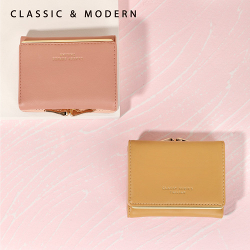 Talian Wallet Women's Fashion New Short Style Ins Cute and Versatile Student Multi-Card Slot Coin Purse Directly from the Manufacturer
